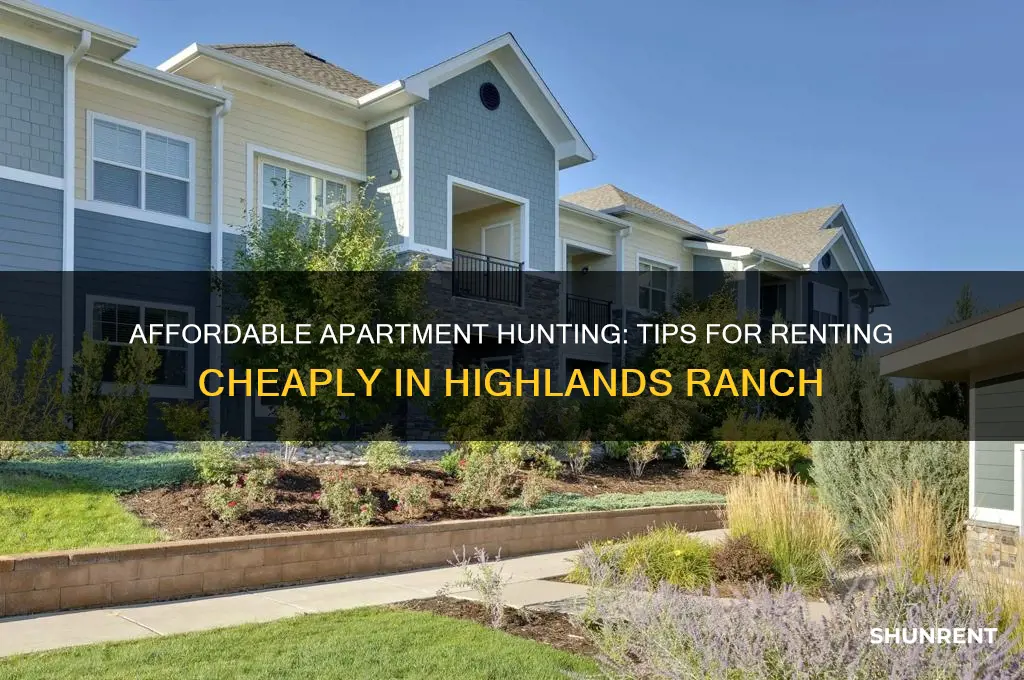 how to rent a cheap appartment in highlands ranch