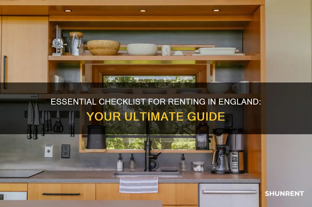 how to rent a checklist for renting in england
