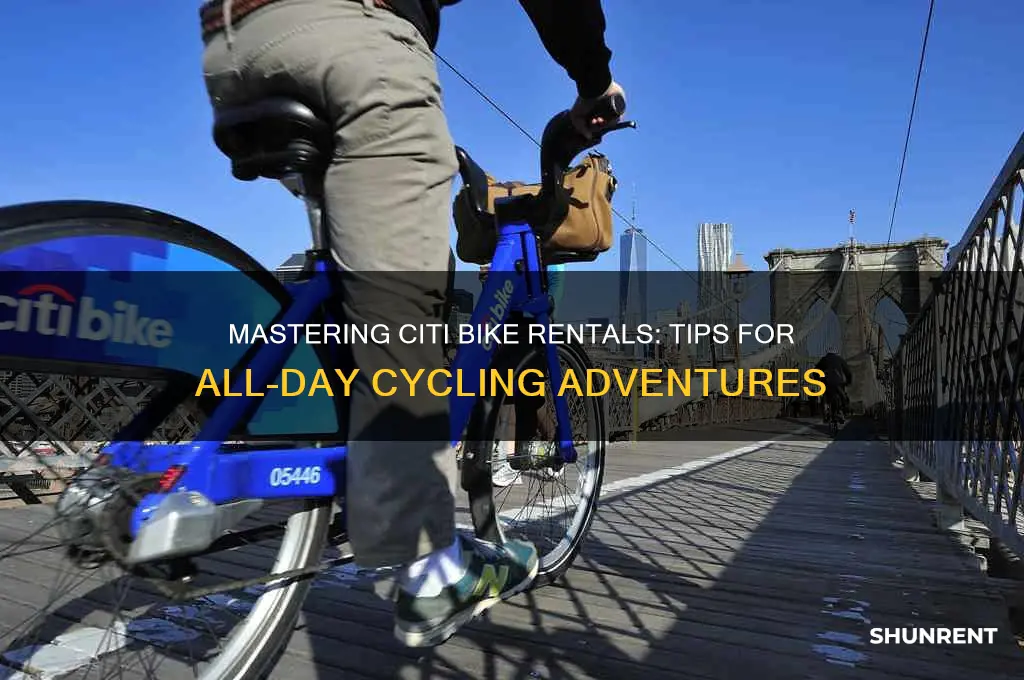 how to rent a citi bike all day long