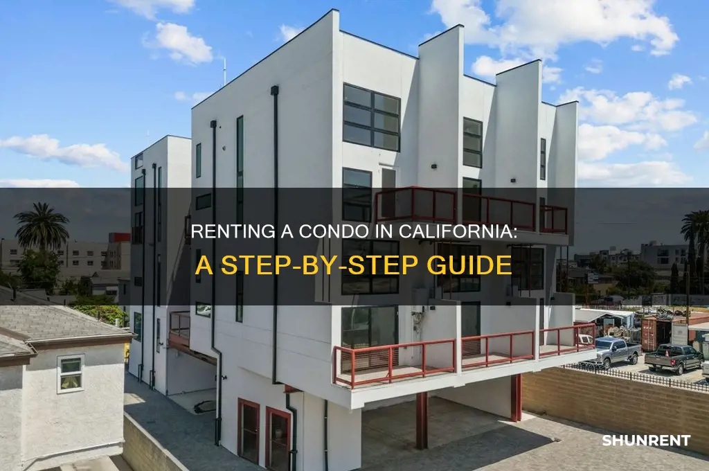how to rent a condo in california