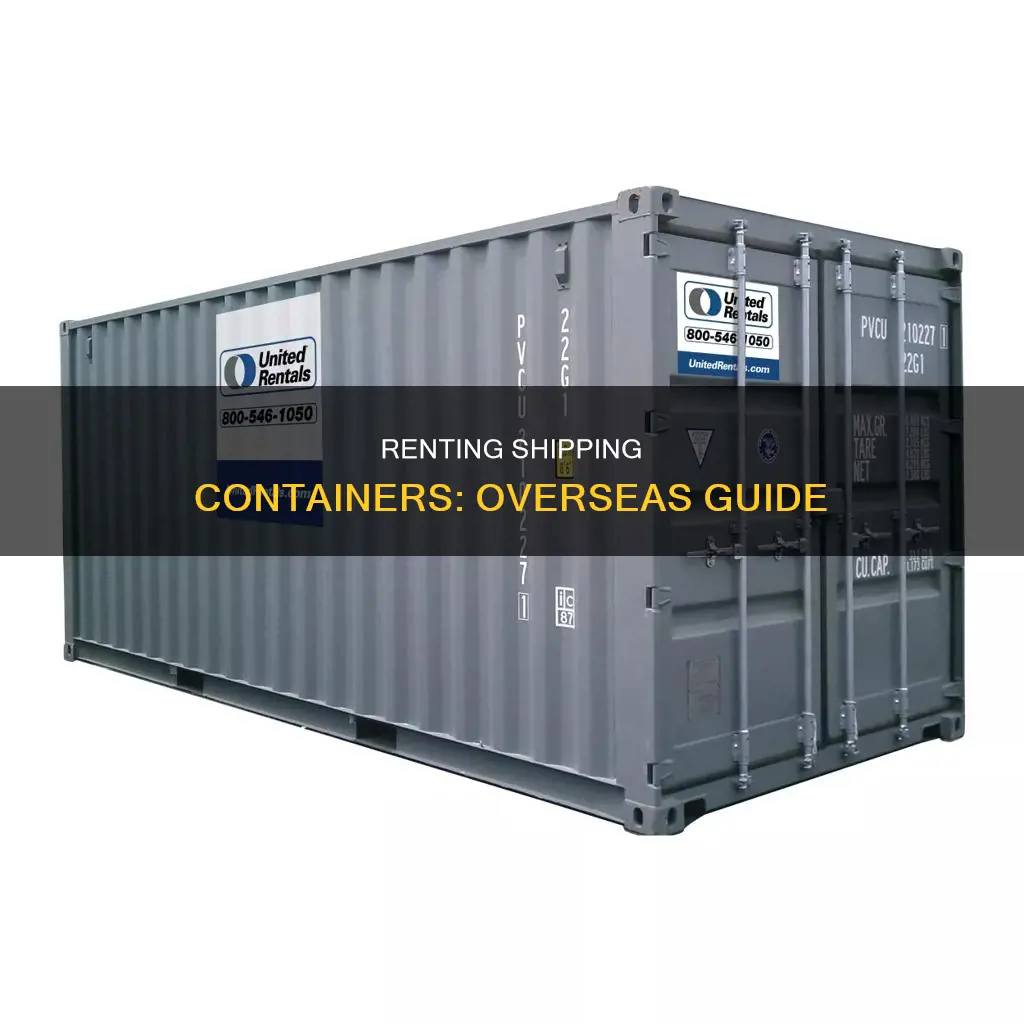 how to rent a container to ship overseas