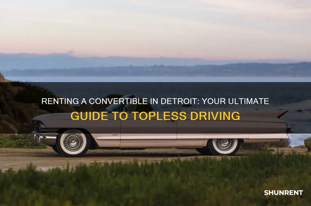 how to rent a convertaible from detroit michigan