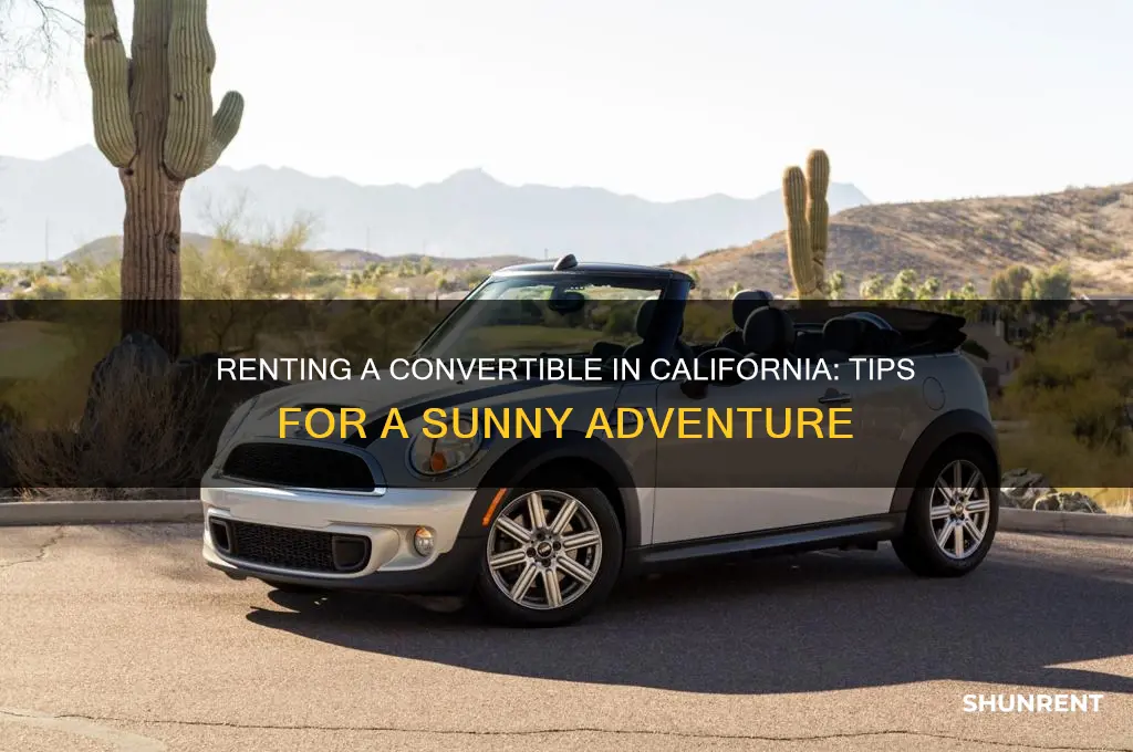 how to rent a convertible in california