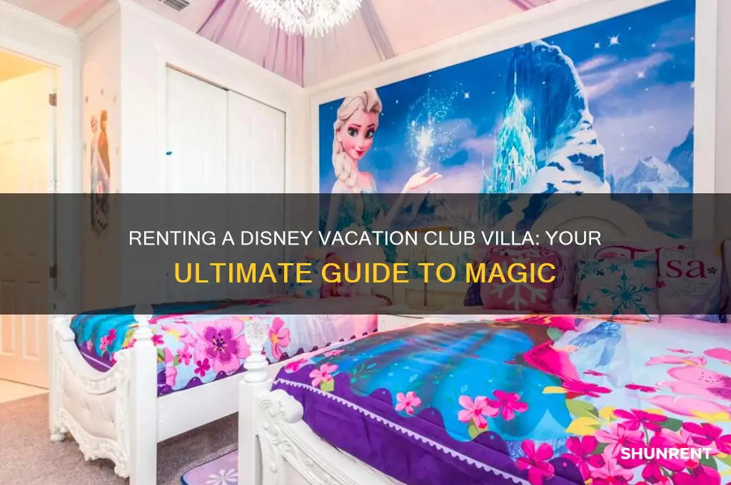 how to rent a disney vacation club villa
