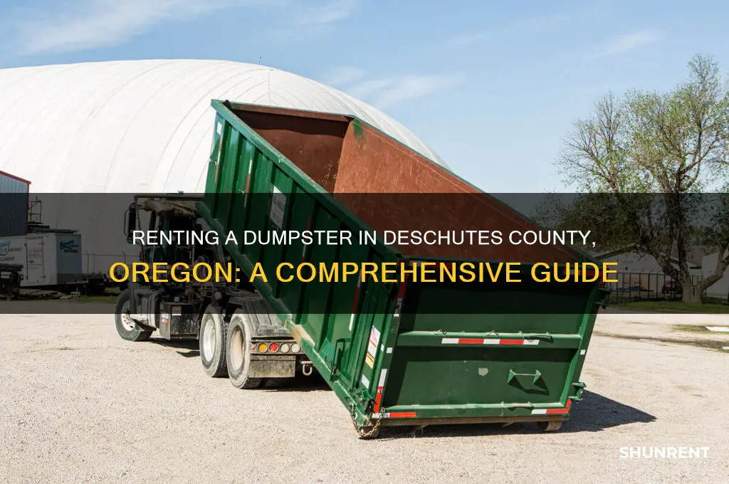 how to rent a dumpster deschutes county oregon