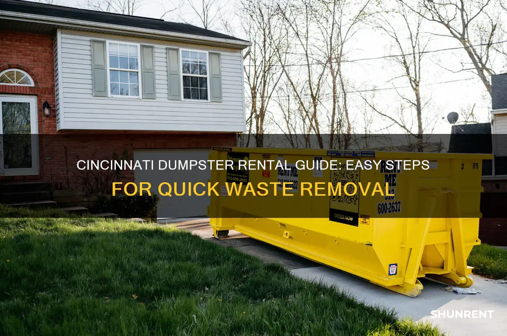 how to rent a dumpster in cincinnati ohio