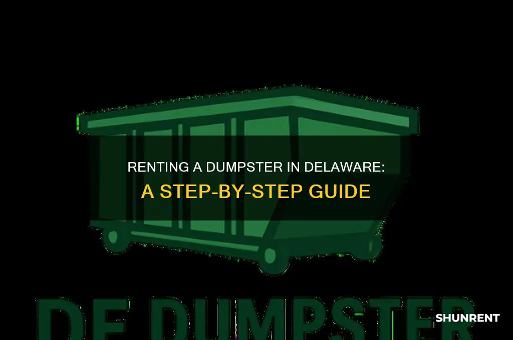 how to rent a dumpster in delaware