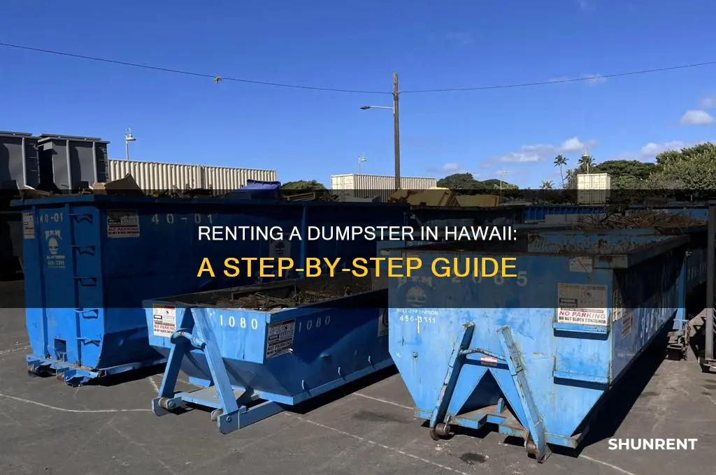 how to rent a dumpster in hawaii