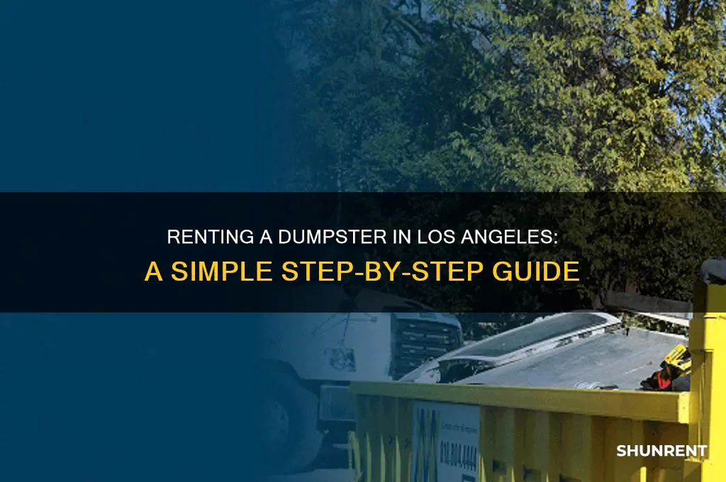 how to rent a dumpster in los angeles