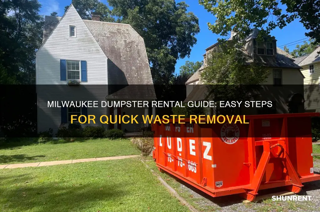 how to rent a dumpster in milwaukee