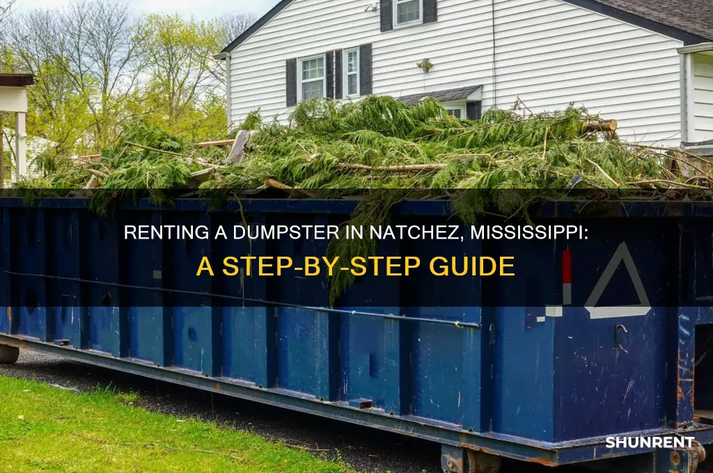 how to rent a dumpster in natchez mississippi