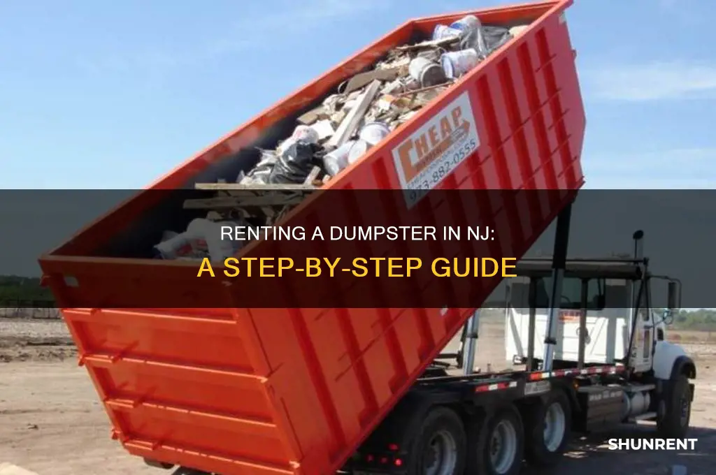 how to rent a dumpster in nj