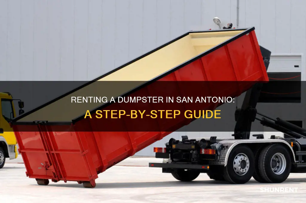 how to rent a dumpster in san antonio