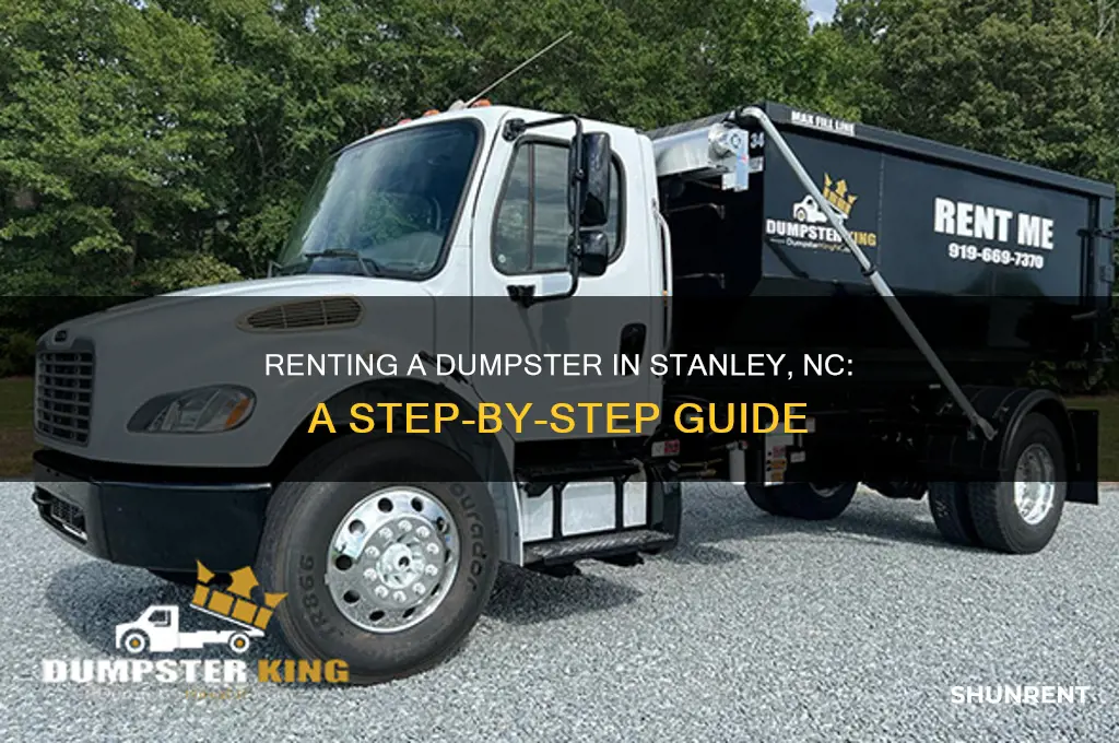 how to rent a dumpster in stanley nc