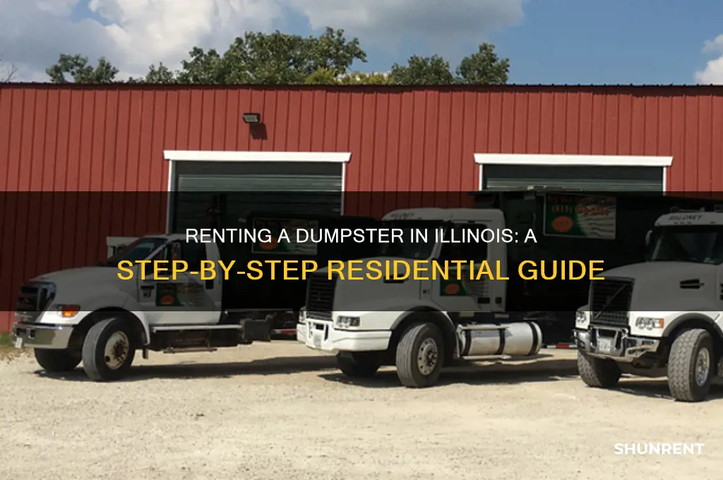 how to rent a dumptser at your residence illinois