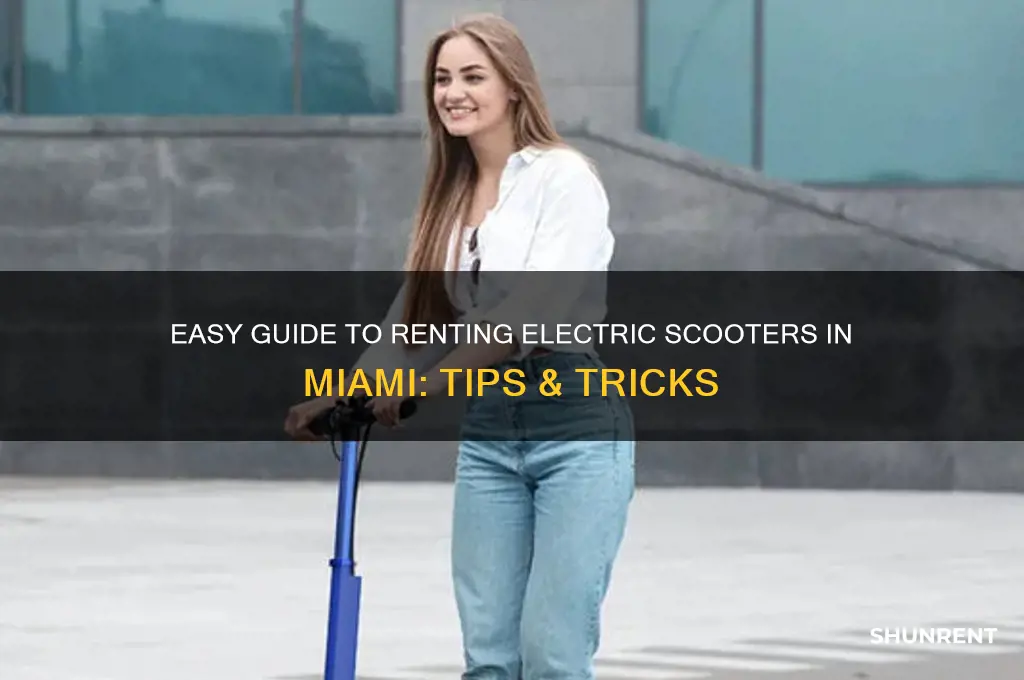 how to rent a electric scooter in miami