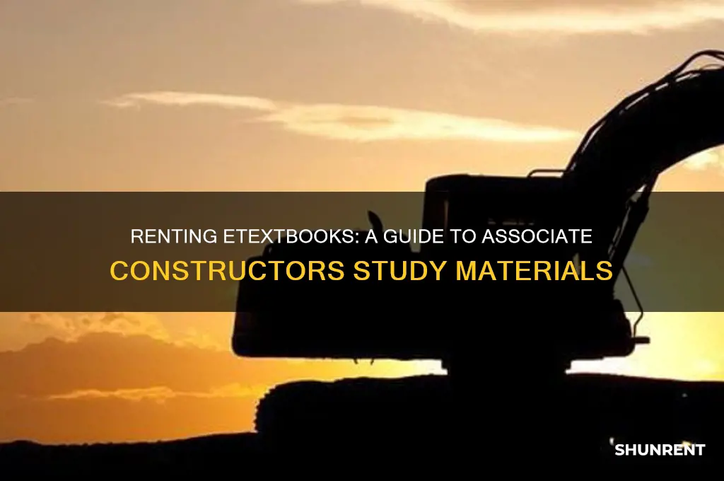 how to rent a etextbook associate constructors study guide