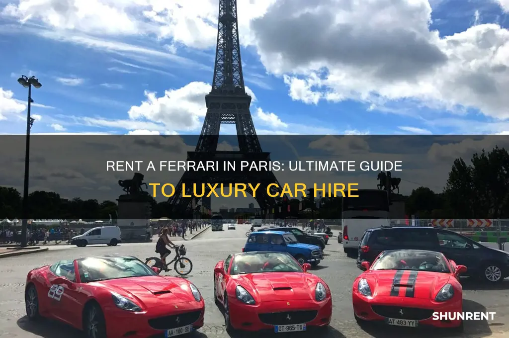 how to rent a ferrari in paris