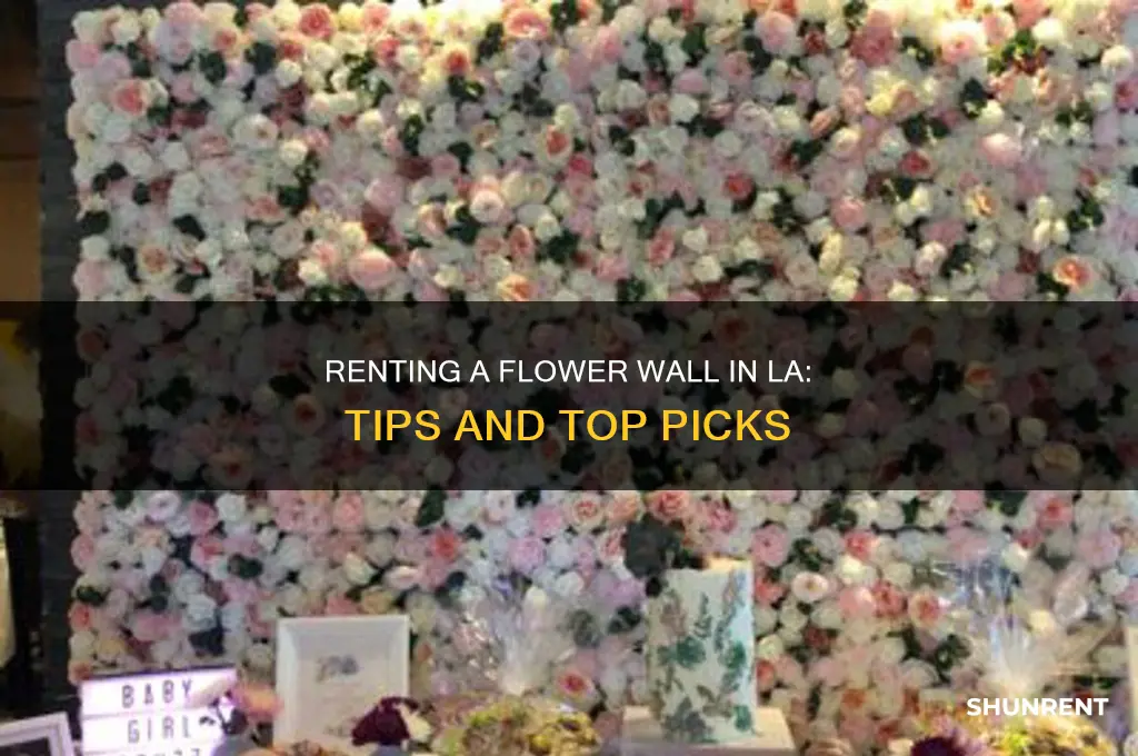 how to rent a flower wall in los angeles