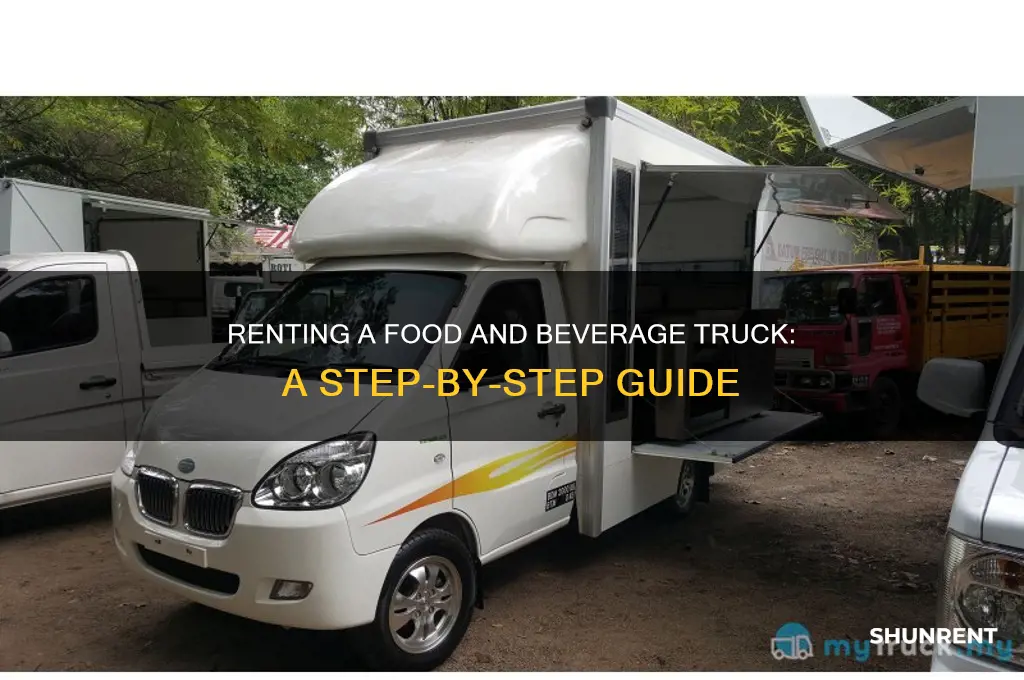 how to rent a food and beverage truck