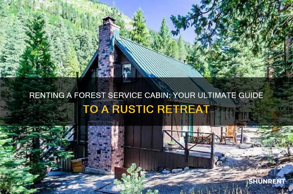 how to rent a forest service cabin