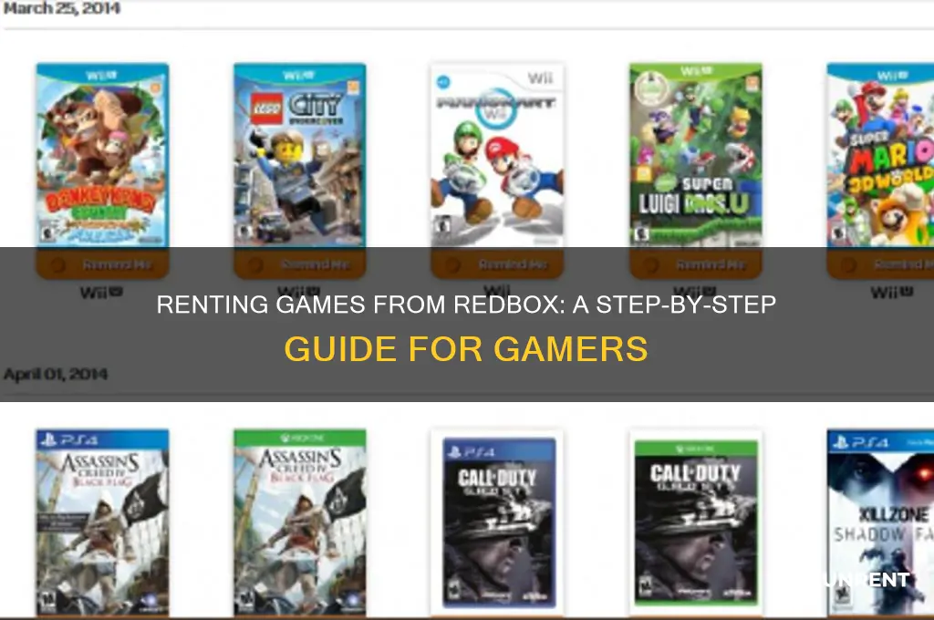 how to rent a game from redbox
