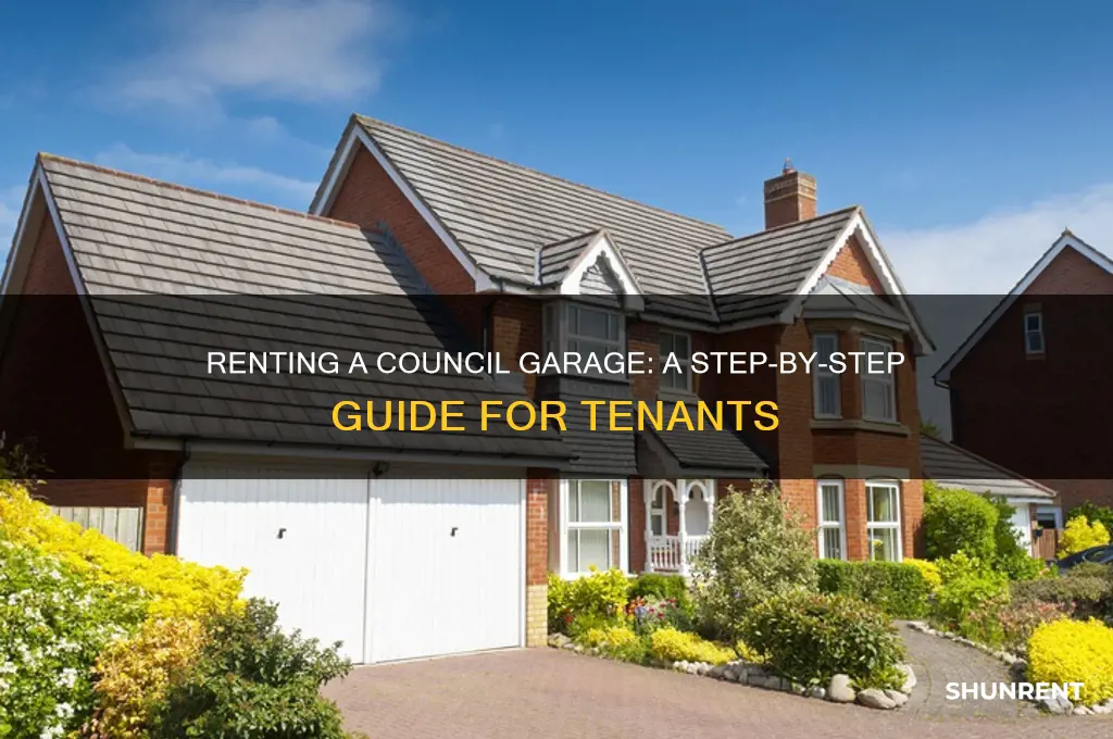 how to rent a garage from the council