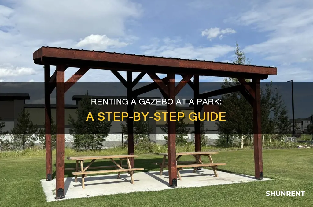 how to rent a gazebo at a park