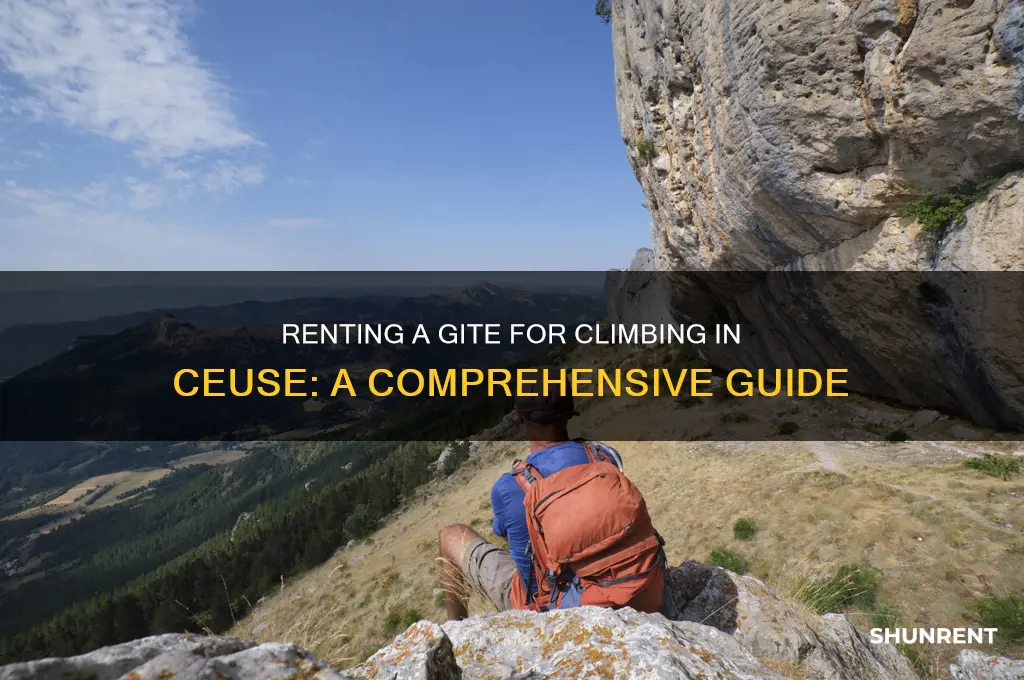 how to rent a gite for climbing in ceuse