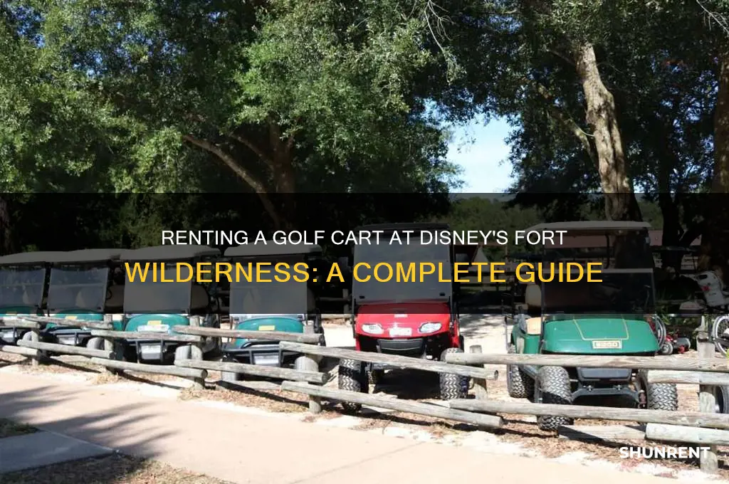 how to rent a golf cart at disney fort wilderness