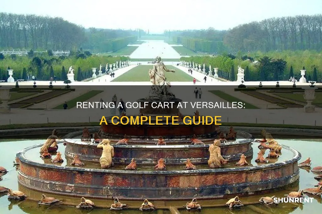 how to rent a golf cart at versailles