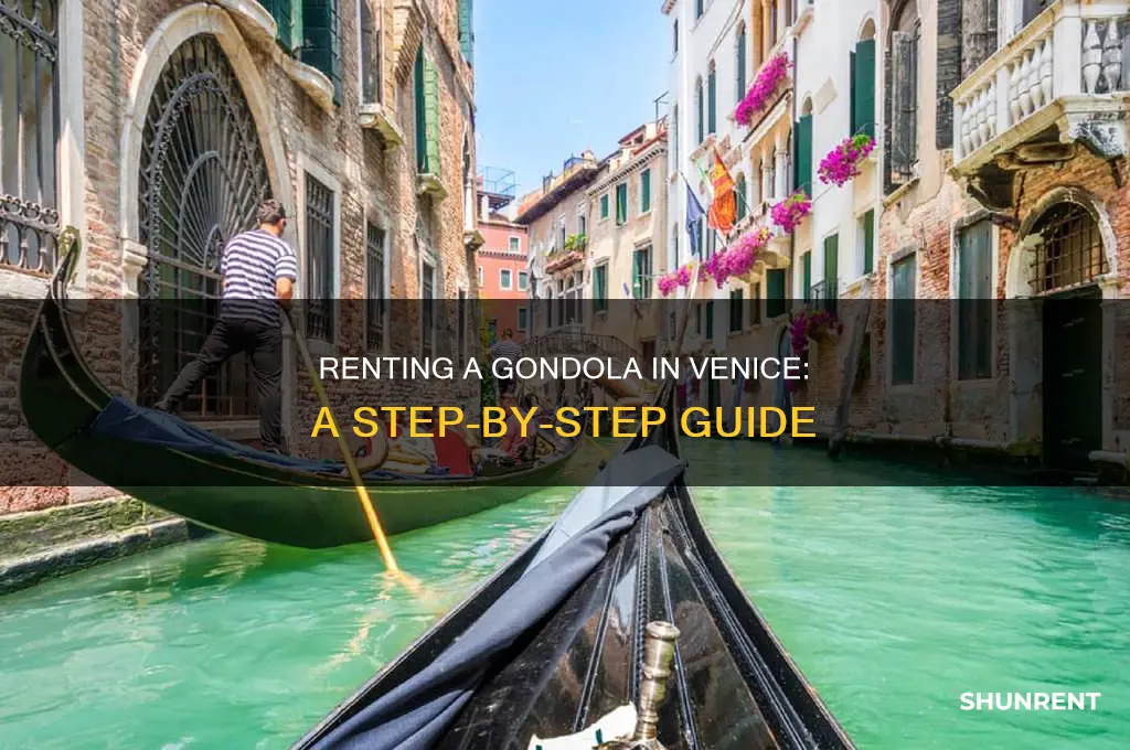 how to rent a gondola in venice