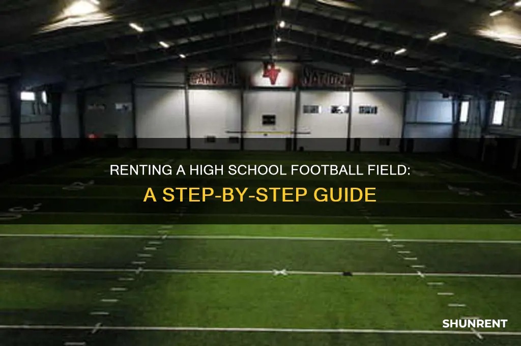 how to rent a high school football field
