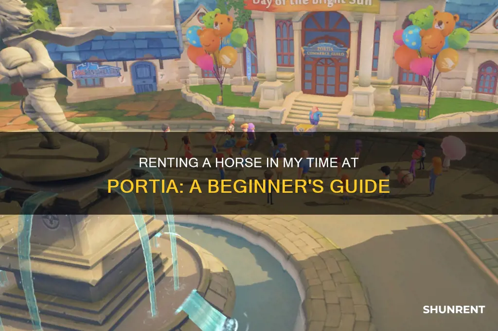 how to rent a horse my time at portia