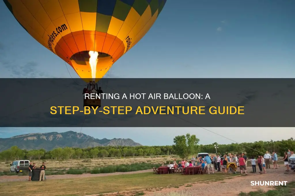 how to rent a hot air balloon