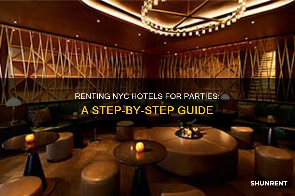 how to rent a hotel for a party in nyc