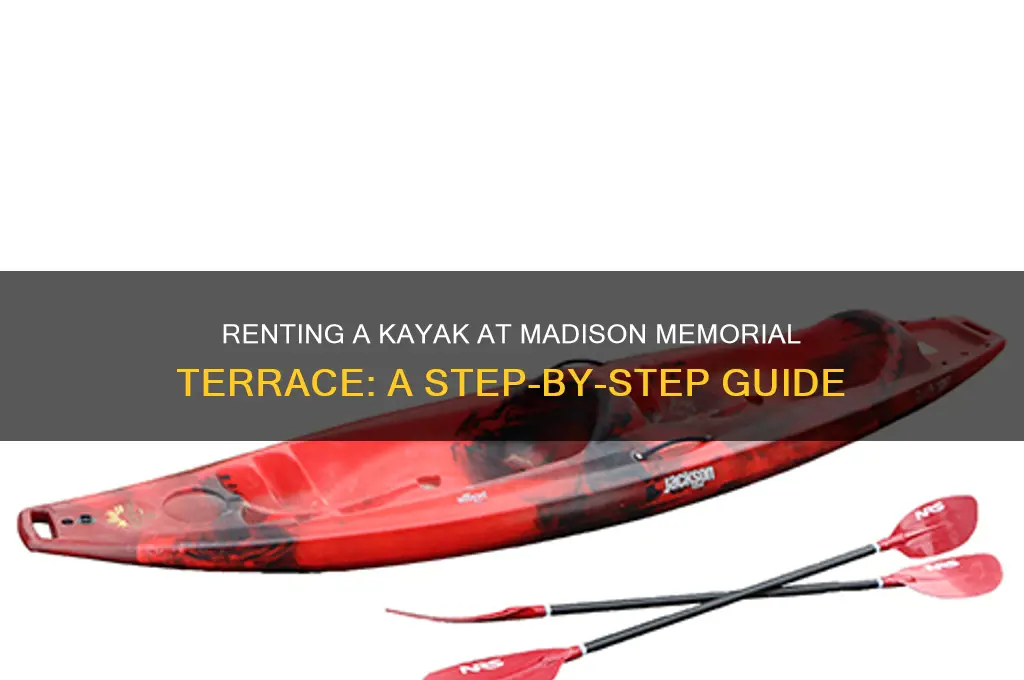how to rent a kayak from the madison memorial terrace
