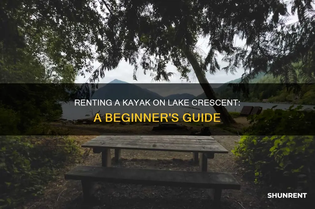 how to rent a kayak on lake crescent