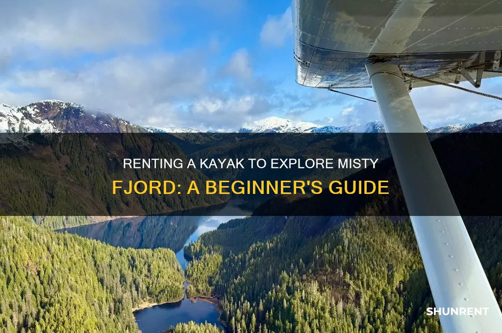 how to rent a kayak to misty fjord