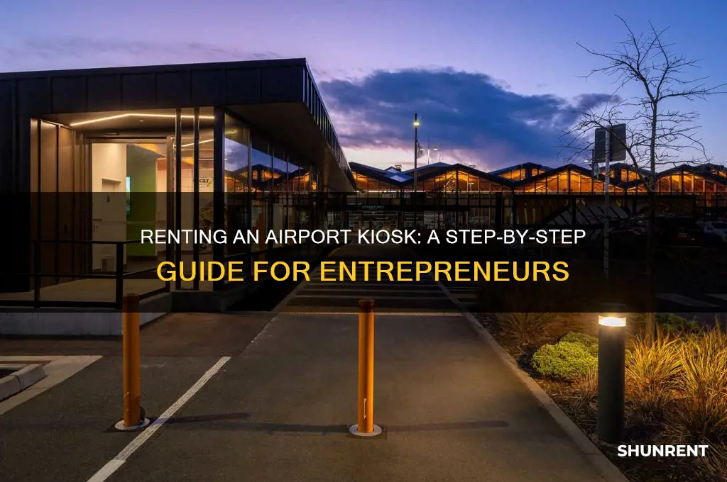 how to rent a kiosk at the airport