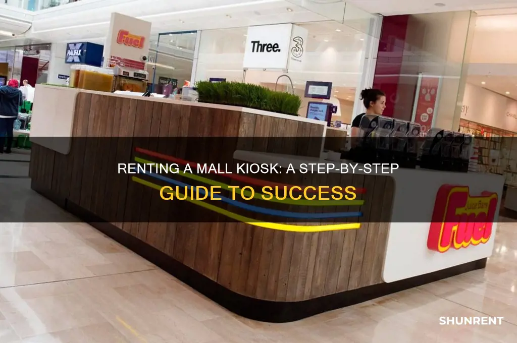 how to rent a kiosk at the mall