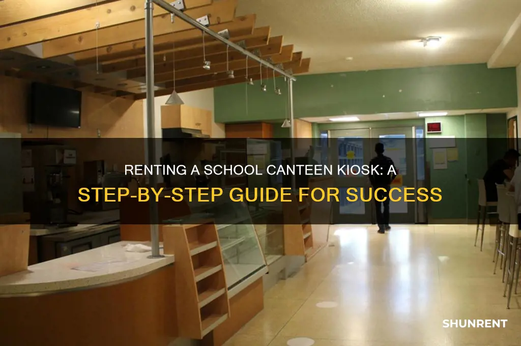 how to rent a kiosk in school canteen