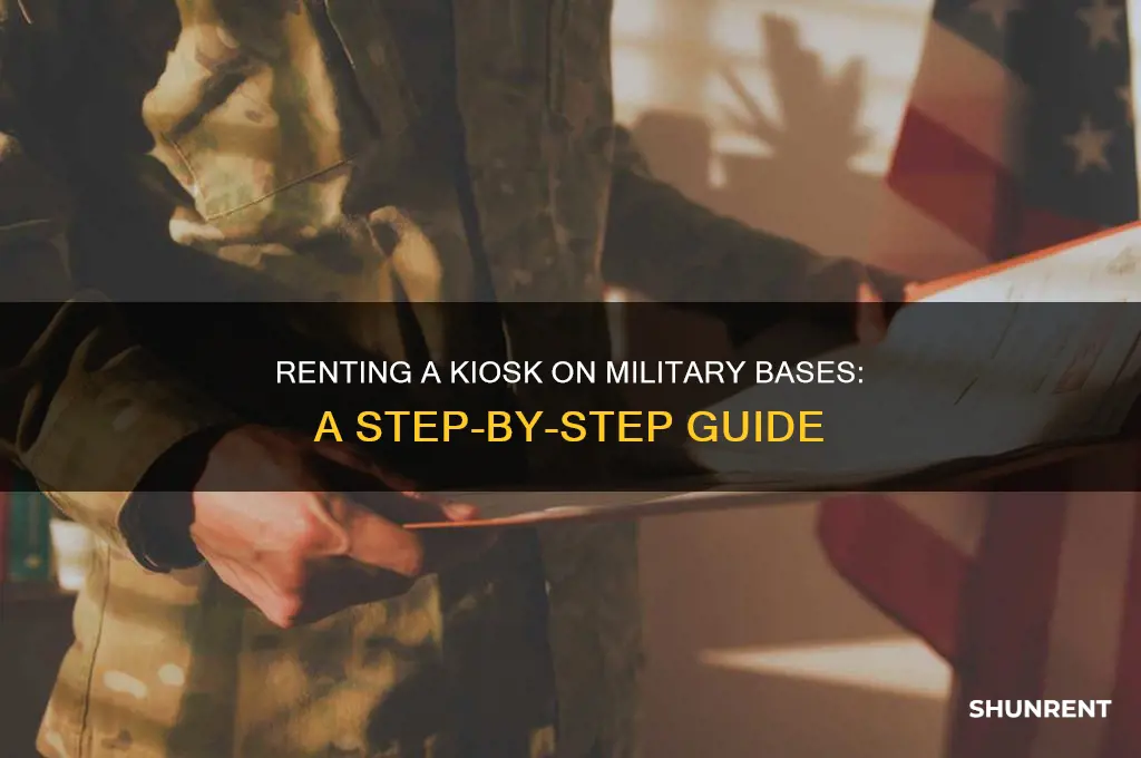 how to rent a kiosk on a military base