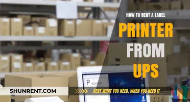 Renting a Label Printer from UPS: A Step-by-Step Guide