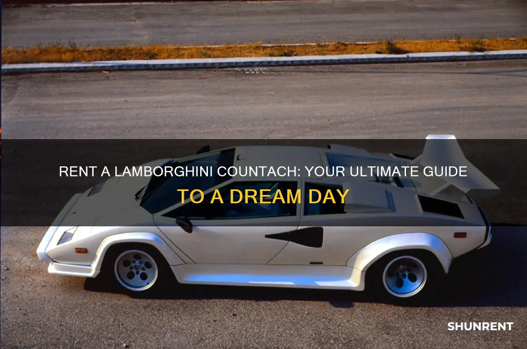 how to rent a lamborghini countach for a day