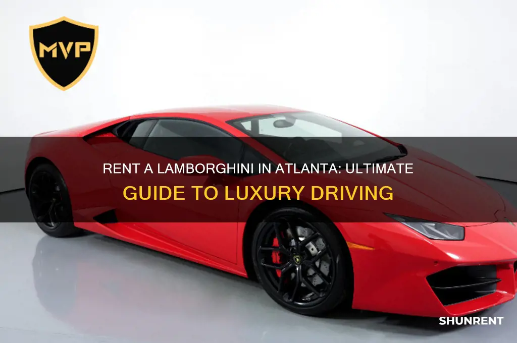 how to rent a lamborghini in atlanta