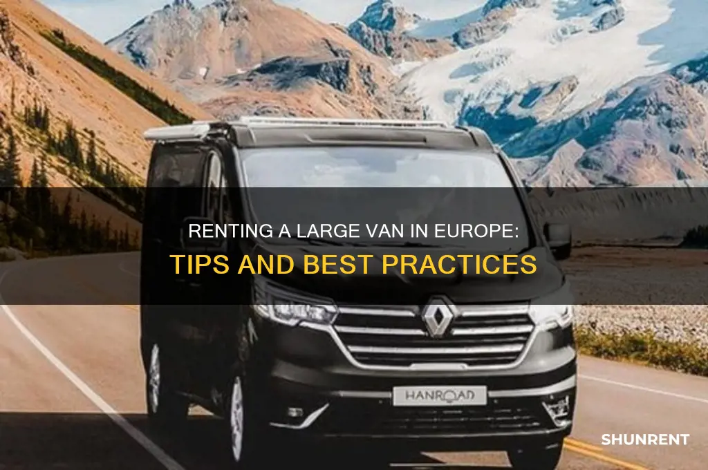 how to rent a large van in europe