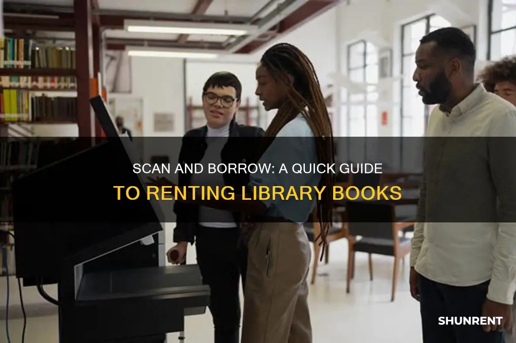 how to rent a library book by scanning it