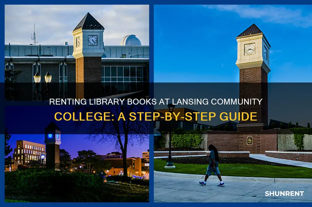 how to rent a library book from lansing community college