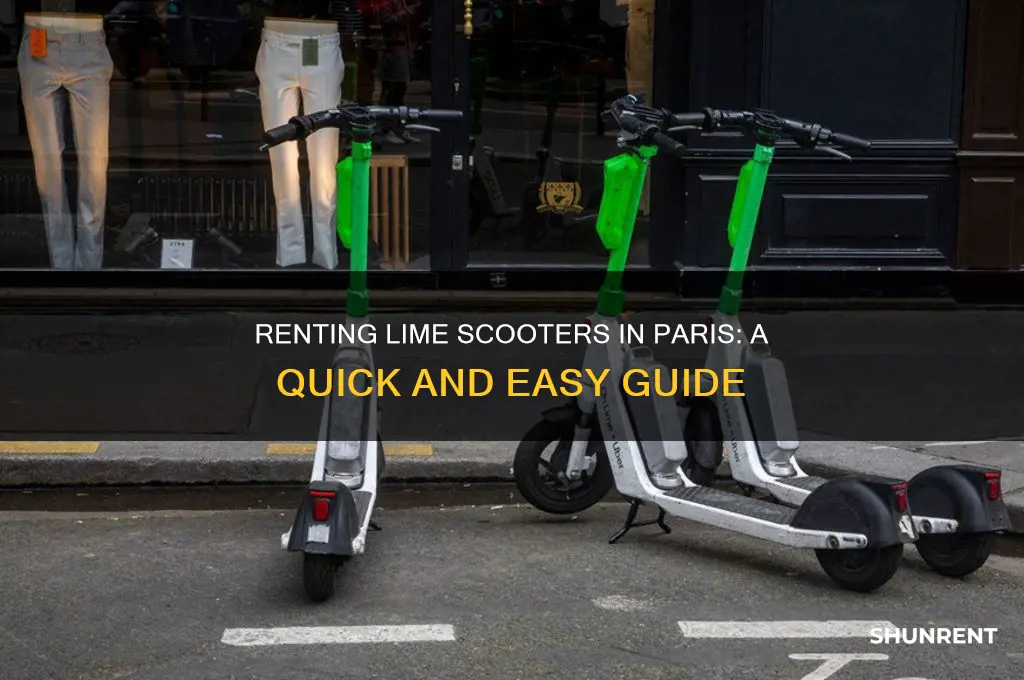 how to rent a lime scooter in paris